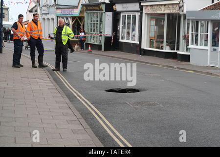 Sheringham Dreckloch Stockfoto