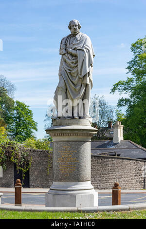 Statue von William Ward (1. Earl von Dudley), den Broadway, Dudley, West Midlands, England, Großbritannien Stockfoto