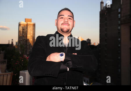 Andy Ruiz jr im Mondrian Park Avenue, New York. Stockfoto