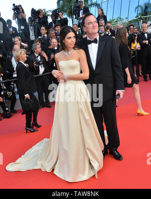 CANNES, Frankreich. Mai 25, 2019: Quentin Tarantino & Daniella Tarantino zum Abschluss Gala Premiere des 72nd Festival de Cannes. Bild: Paul Smith/Featureflash Stockfoto