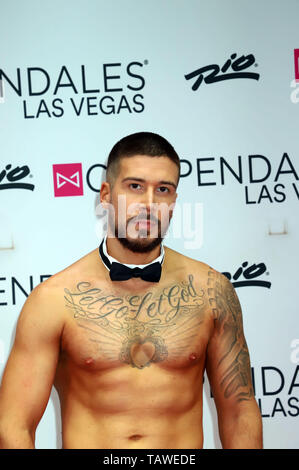 'Jersey Shore' star Vinny Guadagnino gibt sein Debüt als Chippendales 'Celebrity guest Host im Rio All-Suite Hotel & Casino bietet: Vinny Guadagnino Wo: Las Vegas, Nevada, United States Wenn: 26 Apr 2019 Credit: DJDM/WENN.com Stockfoto