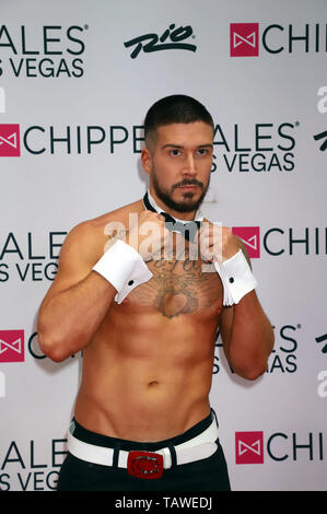 'Jersey Shore' star Vinny Guadagnino gibt sein Debüt als Chippendales 'Celebrity guest Host im Rio All-Suite Hotel & Casino bietet: Vinny Guadagnino Wo: Las Vegas, Nevada, United States Wenn: 26 Apr 2019 Credit: DJDM/WENN.com Stockfoto