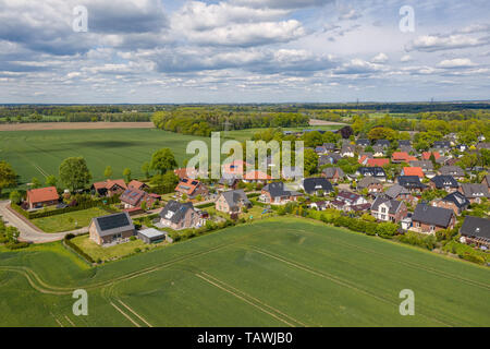 Luftaufnahme der Siedlung in Deutschland Stockfoto