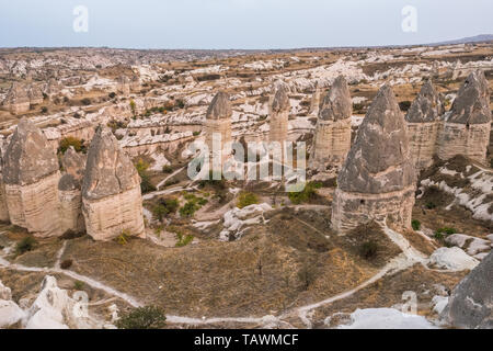 Felsformationen in Capapdocia, Türkei Stockfoto