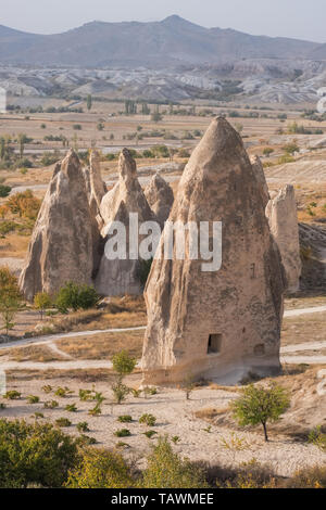 Felsformationen in Capapdocia, Türkei Stockfoto