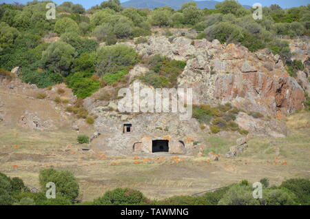 Domus de Janas von Montessu Stockfoto