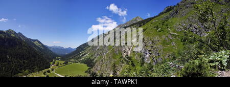 Oytal ein hohes, in den Bayerischen Alpen. Stockfoto