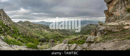 Mazedonien Prilep - Panoramablick vom Treskavec Kloster Stockfoto