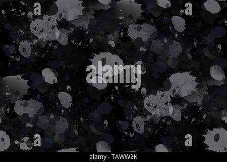 Monochrome Farben entfernen Hintergrund. Schwarze Tinte Flecken. Hand gezeichnet grunge Textur. Schwarz und Weiß grunge Abbildung. Stockfoto