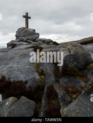 Rylstone Kreuz, im Craven Stadtteil North Yorkshire, Großbritannien Stockfoto