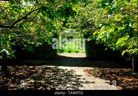 Ummauerten garten Houghton Hall, Norfolk, England Stockfoto