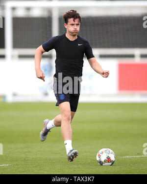 England's Ben Chilwell während einer Schulung in St. George's Park, Burton. Stockfoto