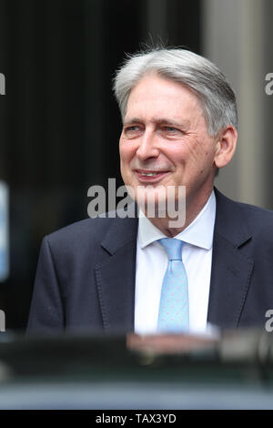 LONDON - 26. MAI 2019: Philip Hammond Schatzkanzler bei den BBC-Studios in London gesehen Stockfoto