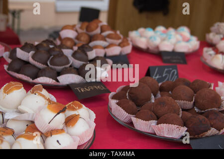 Feinste Sammlung von Ungarischen Plätzchen und Kuchen, auf den Straßen der Stadt Szeged, Ungarn Stockfoto