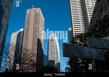 01.01.2018, Tokyo, Kanto, Japan - Wolkenkratzer in der Shinjuku district der japanischen Hauptstadt. 0 SL 180101 D 030 CAROEX.JPG [MODEL RELEASE: nicht zutreffend Stockfoto