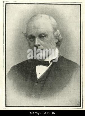 Vintage Foto von Joseph Lister (Lord Lister) Ein britischer Chirurg und Pionier der antiseptischen Chirurgie. Stockfoto