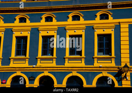 Palma de Mallorca, Spanien. Februar 14, 2019. Fremdenverkehrsbüro Gebäude (La Canilla), es war die Station der Bahnstrecke Bilbao-Portugalete Stockfoto