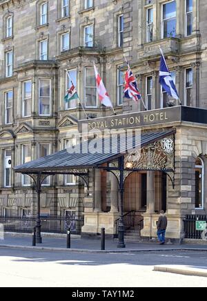 Das Royal Station Hotel in Newcastle upon Tyne Stockfoto