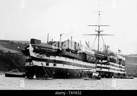 HMS Britannia, Schulschiff, Dartmouth Stockfoto