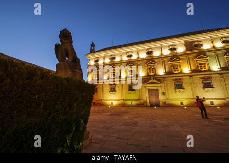 Rathaus, Palacio de las Cadenas vom Architekten Andrés de Vandelvira an der Plaza Vázquez de Molina. Ubeda, Provinz Jaén. südlichen Andalusien. Spanien Europa Stockfoto