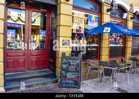 Orlando, Florida. 24. Dezember 2018. Schön Humberger Mary's an Church Street Station in Orlando Downtown. Stockfoto