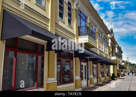 Orlando, Florida. 24. Dezember 2018. Jahrgang Gebäude an der Church Street Station in Orlando Downtown. Stockfoto