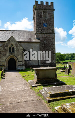 Kirche des hl. Stephanus und St Tathan, Caerwent, Wales Stockfoto