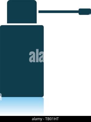 Inhalator Symbol. Schatten Reflexion Design. Vector Illustration. Stock Vektor