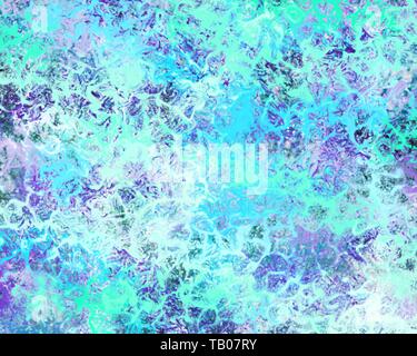 Turqouise Kreativität Design, blau transparent Gewässern Stockfoto