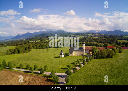 Wallfahrtskirche Wilparting Irschenberg Stockfoto