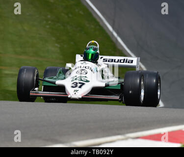 Christophe D'Ansembourg, Williams FW 07C, Meister der Historischen FIA-Formel-1-Weltmeisterschaft, Meister Historisches Festival, Brands Hatch, Mai 2019. Marken Hatc Stockfoto