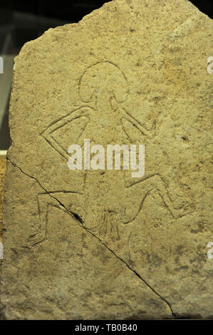 Artefakte aus Gobekli Tepe auf Anzeige im Museum in Sanliurfa, Türkei Stockfoto