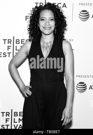New York, NY - 28. April 2019: Luna Lauren Velez besucht die Premiere der "Swallow" während der 2019 Tribeca Film Festival in der SVA Theater Stockfoto