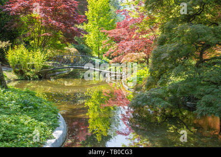 Bellagio - Die Gärten der Villa Melzi. Stockfoto