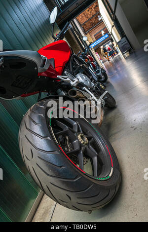 BERLIN, 11. Mai 2019: Motorrad MV Agusta Brutale 675 Trepistoni. 32Th Berlin-Brandenburg Oldtimer Tag. Stockfoto