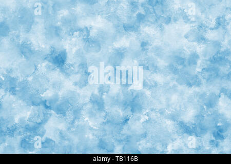 Pastell Farbe Blau abstrakt oder Aquarellfarbe Textur Hintergrund Stockfoto