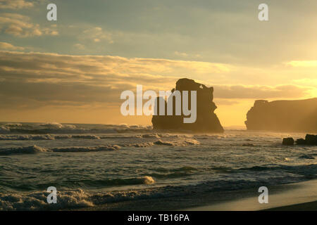 Der Strand von Gibson's Schritte in der Nähe der Zwölf Apostel. Stockfoto