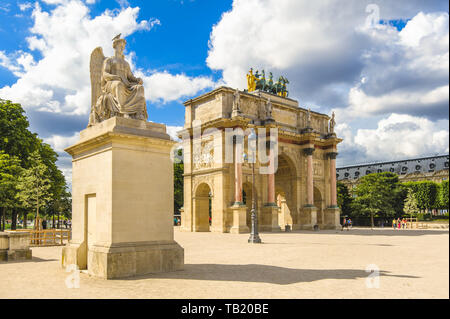 Arc de Triomphe du Carrousel in Paris Stockfoto