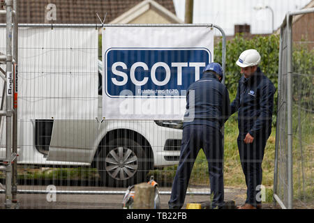 Port Talbot, Vereinigtes Königreich. 28 Mai, 2019. Fremdfirmen vor Ort Kreditkarten: ATHENA PICTURE AGENCY LTD/Alamy leben Nachrichten Stockfoto