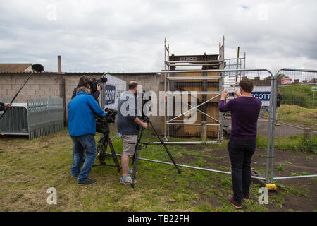 Port Talbot, Vereinigtes Königreich. 28 Mai, 2019. Fremdfirmen vor Ort Kreditkarten: ATHENA PICTURE AGENCY LTD/Alamy leben Nachrichten Stockfoto