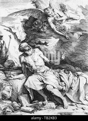 : Lanfranco - Hl. Hieronymus Engel 1621 Stockfoto