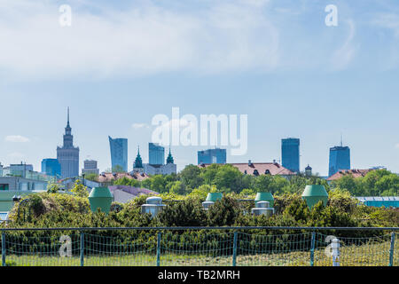 Eine typische Ansicht in Warschau in Polen Stockfoto