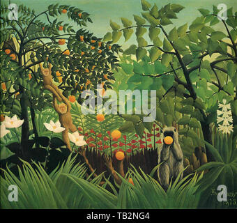 Henri Julien Félix Rousseau alias Le Douanier Rousseau - exotische Landschaft 1910 Stockfoto