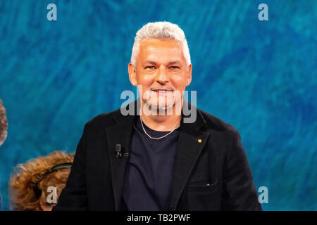 Mailand, Italien. 26. Mai 2019. Roberto Baggio besucht Che Tempo Che Fa TV-Show am 26. Mai 2019 in Mailand, Italien. © Alessandro Bremec Stockfoto