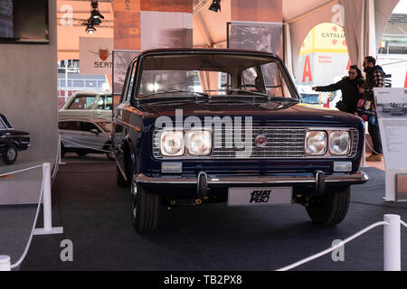 Sitz 1430 Abarth in montjuic Geist Barcelona Car Show Stockfoto