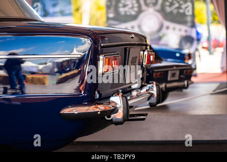 Sitz 1430 Abarth in montjuic Geist Barcelona Auto zeigen. Stockfoto