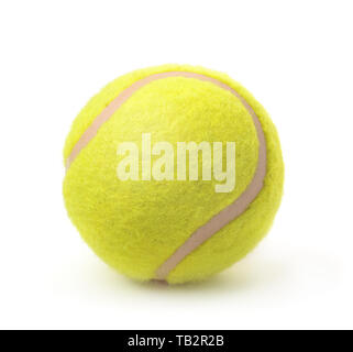 New Classic Single Tennis ball isoliert auf weißem Stockfoto