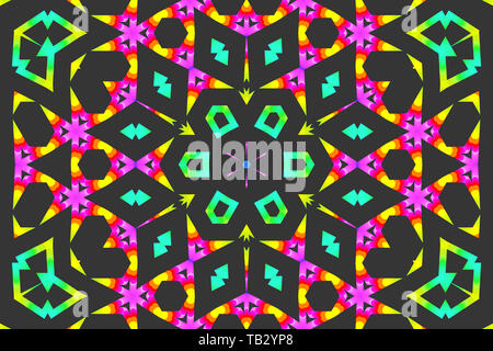 Abstrakte Kaleidoskop Hintergrund. Schöne multicolor Kaleidoskop Textur. Einzigartige und wunderschöne Kaleidoskop Design. Stockfoto