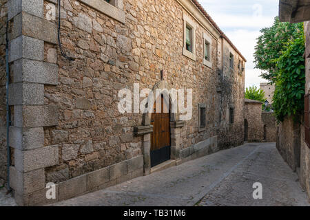 Alte Straße von Trujillo, Extremadura Extremadura Spanien Stockfoto