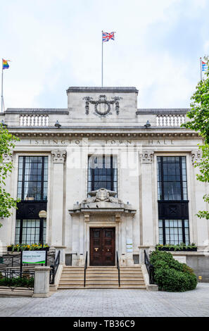 Islington Town Hall, Upper Street, London, UK Stockfoto